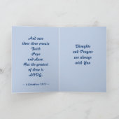 Faith Hope Liebe Bible Verse Karte (Innenseite)