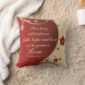 Faith Hope Liebe Bible Verse maßgeschneiderte Pill Kissen (Decke)