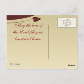 Faith Hope Liebe Bible Verse Maßgeschneiderte Post Postkarte (Rückseite)