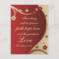 Faith Hope Liebe Bible Verse Maßgeschneiderte Post