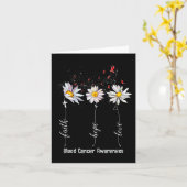 Faith Hope Liebe Bluterkrankungen Bewusstsein Blum Karte (Gelbe Blume)