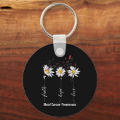 Faith Hope Liebe Bluterkrankungen Bewusstsein Blum Schlüsselanhänger (Vorderseite)