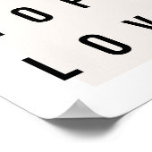 Faith Hope Liebe Box Poster (Ecke)