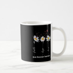 Faith Hope Liebe Brain Aneurysm Awareness Blume G Kaffeetasse
