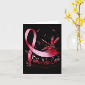 Faith Hope Liebe Brain Aneurysm Awareness Dragonfl Karte (Gelbe Blume)