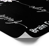 Faith Hope Liebe Brain Cancer Awareness Shirt Flow Poster (Ecke)