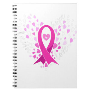 Faith Hope Liebe Breast Cancer Awareness Pink Ribb Notizblock