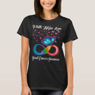 Faith Hope Liebe Brustkrebs Bewusstsein T-Shirt