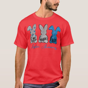 Faith Hope Liebe Bunny Autism Awareness Montag T-Shirt