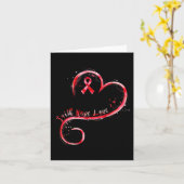 Faith Hope Liebe Burgundy Ribbon Brain Aneurysm Aw Karte (Gelbe Blume)