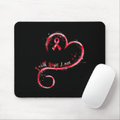 Faith Hope Liebe Burgundy Ribbon Brain Aneurysm Aw Mousepad (Mit Mouse)