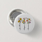 Faith-Hope-Liebe Button (Vorne & Hinten)