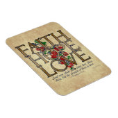 Faith Hope Liebe Christlich Bible Verse Magnet (Rechte Seite)