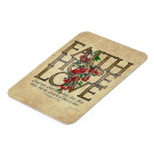 Faith Hope Liebe Christlich Bible Verse Magnet (Linke Seite)