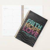 Faith Hope Liebe Christlich Bible Verse Retro Planer (Anzeige)