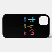 Faith Hope Liebe Christlich Heartbeat Case-Mate iPhone Hülle (Rückseite (Horizontal))