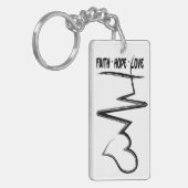 Faith Hope Liebe Christlich Schlüsselanhänger (Vorderseite links)