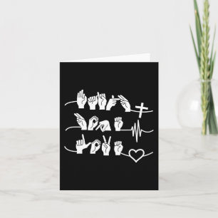 Faith Hope Liebe - Christliche Religion Herzschlag Karte
