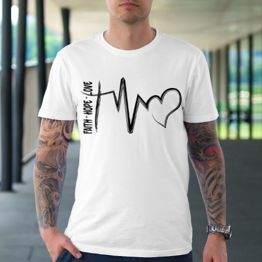 Faith Hope Liebe Christliches Shirt