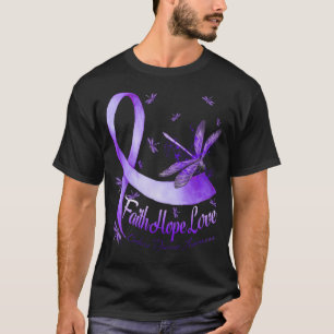 Faith Hope Liebe Crohn's Disease Awareness Dragonf T-Shirt