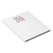 Faith Hope Liebe Cross Heart Notizblock (angewinkelt)