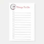 Faith Hope Liebe Cross Post-it Notes Post-it Klebezettel (Vorderseite)