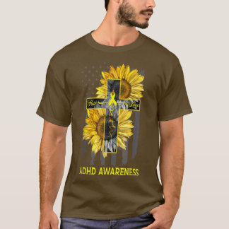 Faith Hope Liebe Crossing Adhd Awareness T-Shirt