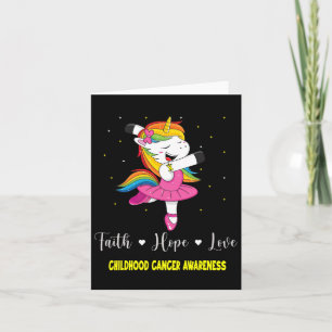 Faith Hope Liebe Dandelion Childhood Cancer Awaren Karte