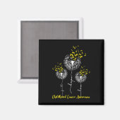 Faith Hope Liebe Dandelion Childhood Cancer Awaren Magnet (Vorderseite/Rückseite)