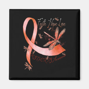 Faith Hope Liebe Dragonfly Rsd Crps Bewusstsein Magnet