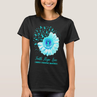 Faith Hope Liebe Edwards Syndrome Awareness Surviv T-Shirt