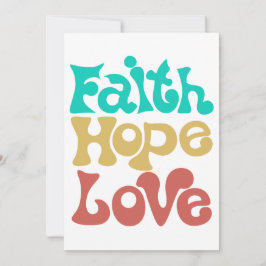 Faith Hope Liebe Einladung