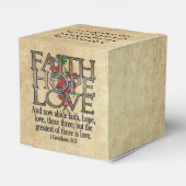 Faith Hope Liebe Elegant Bible Scripting Christlic Geschenkschachtel (Rückseite)