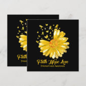 Faith Hope Liebe Endometriose Bewusstsein (Vorne/Hinten)