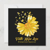 Faith Hope Liebe Endometriose Bewusstsein (Rückseite)