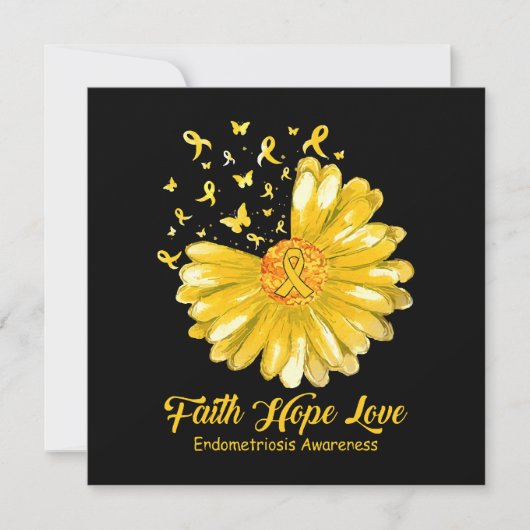 Faith Hope Liebe Endometriose Bewusstsein (Vorderseite)
