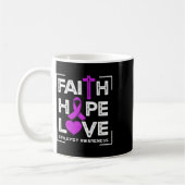 Faith Hope Liebe Epilepsy Bewusstsein Kaffeetasse (Links)