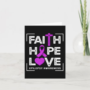 Faith Hope Liebe Epilepsy Bewusstsein Karte