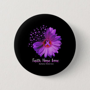 Faith Hope Liebe Epilepsy Bewusstsein Sonnenblume Button