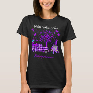 Faith Hope Liebe Epilepsy Bewusstsein T-Shirt
