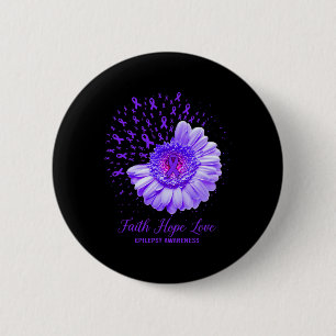 Faith Hope Liebe Epilepsy Bewusstsein Überlebende Button