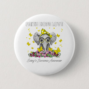 Faith Hope Liebe Ewings Sarcoma Bewusstsein Button