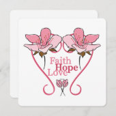FaItH, HoPe & Liebe Feiertagskarte (Vorne/Hinten)