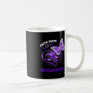 Faith Hope Liebe Fibromyalgie Bewusstsein Herz But Kaffeetasse