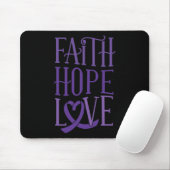 Faith Hope Liebe - Fibromyalgie Bewusstseinsförder Mousepad (Mit Mouse)