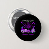 Faith Hope Liebe Fibromyalgie Bewusstseinsgeschenk Button (Vorne & Hinten)