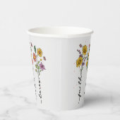 Faith Hope Liebe - Floral Inspiration Pappbecher (Rechts)