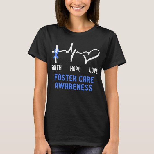Faith Hope Liebe fördert Pflegebewusstsein T-Shirt (Vorderseite)