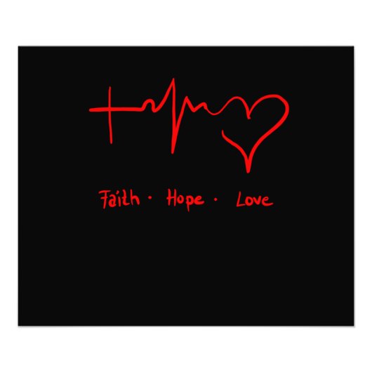 Faith Hope Liebe Fotodruck (Vorne)