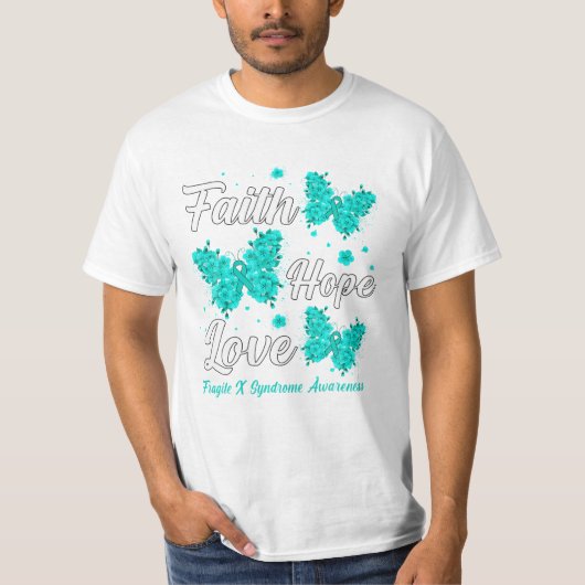Faith Hope Liebe Fragile T-Shirt (Vorderseite)